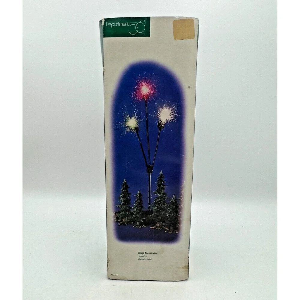 Dept 56 Fiber Optics Village Fireworks Multicolor Bursts Sounds 52727 extra Bulb